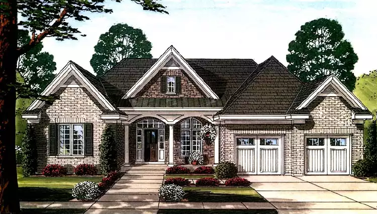 image of 2 story traditional house plan 7810